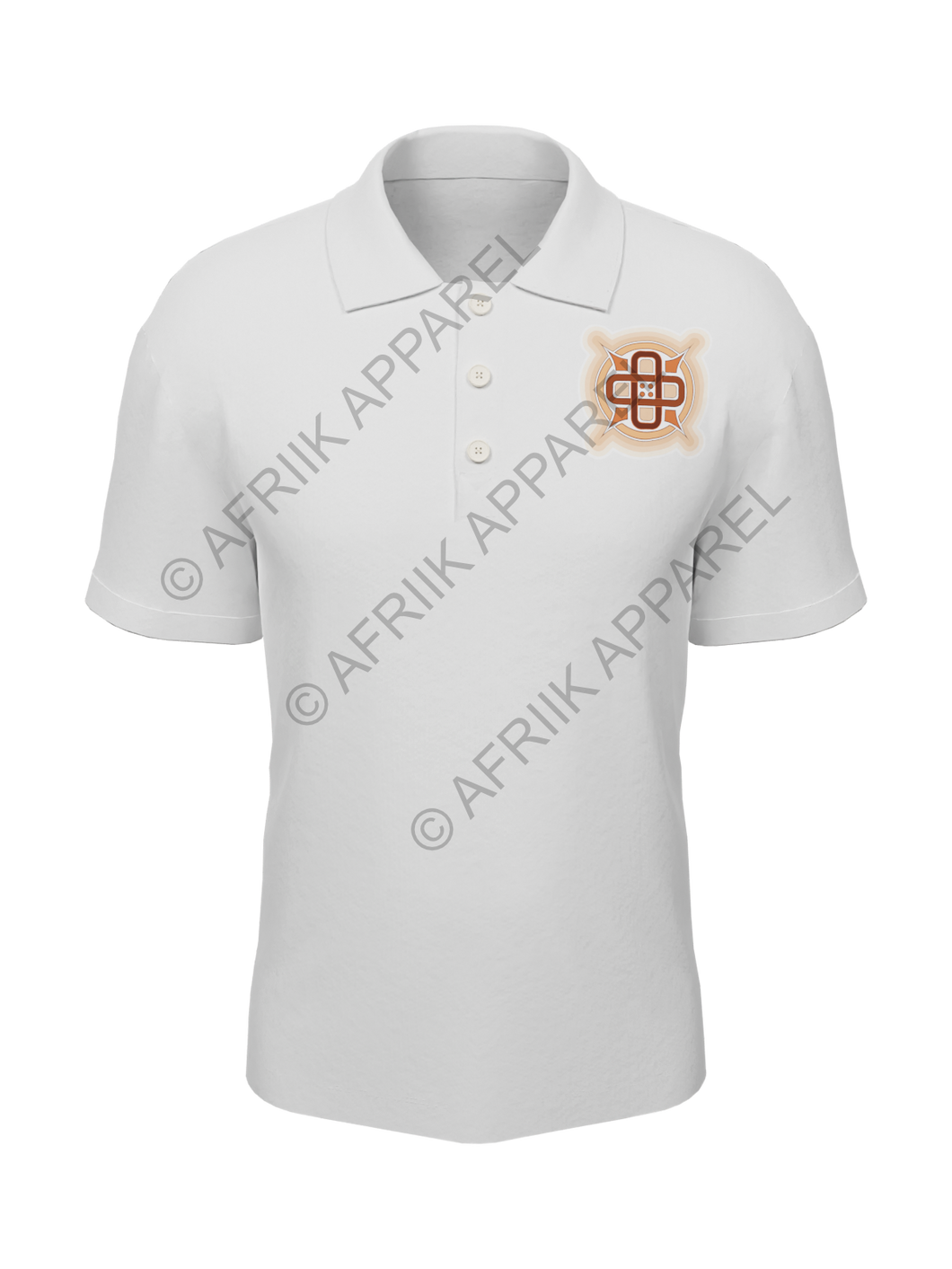 Hausa Star 01 Adult Short Sleeve Polo Shirt