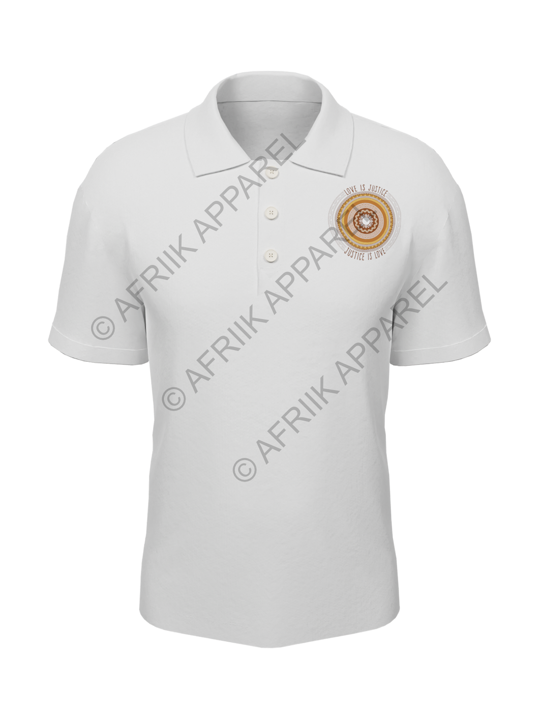 Sun Mandala Adult Short Sleeve Polo Shirt