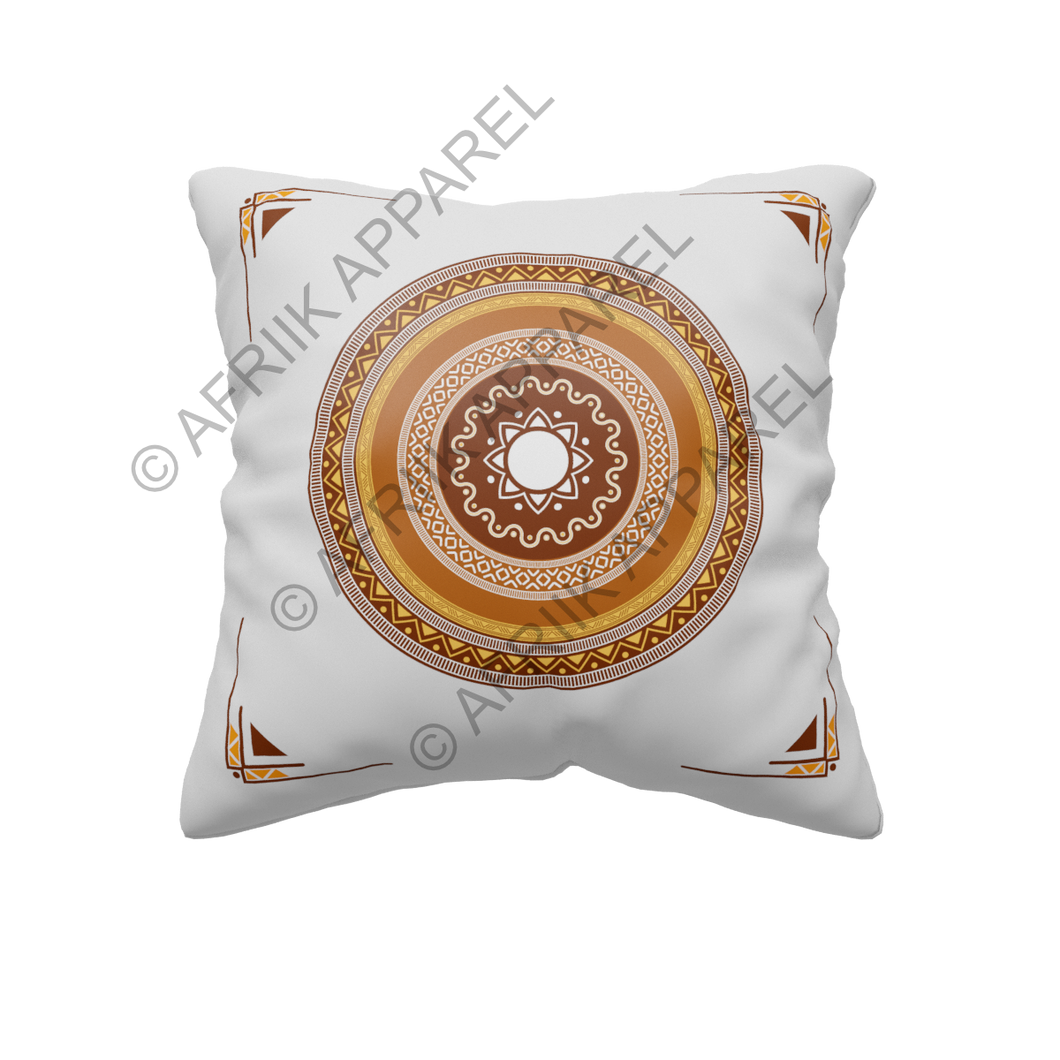 Sun Mandala Throw Pillow Cover